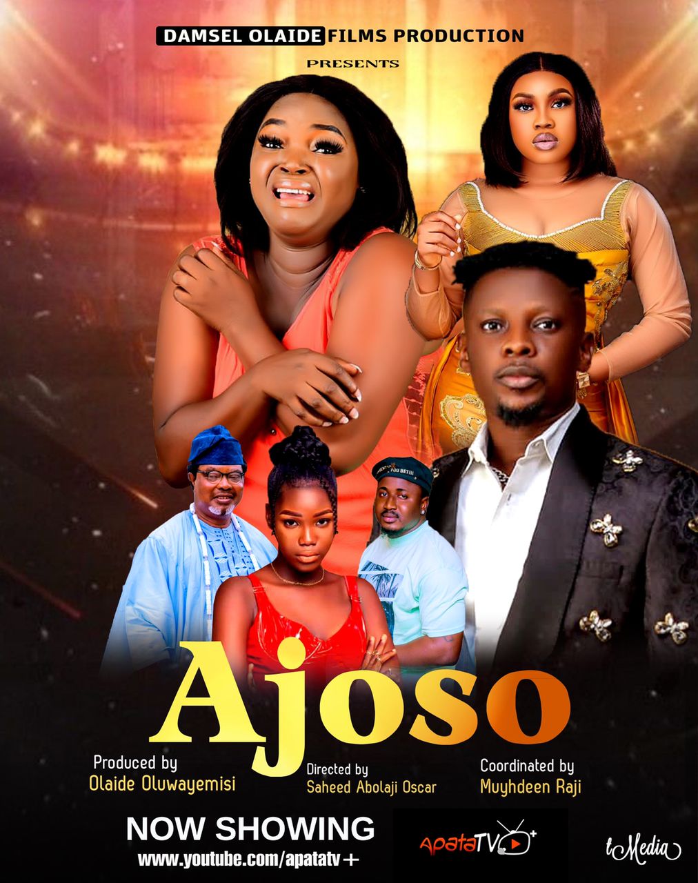 Olaide Oluwayemisi's Latest Blockbuster 'Ajoso' Hits Apatatv YouTube Channel