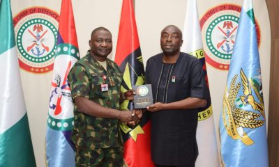 FHA MD Hon Oyetunde Ojo visits the Chief of Defence staff, Gen CG Musa.
