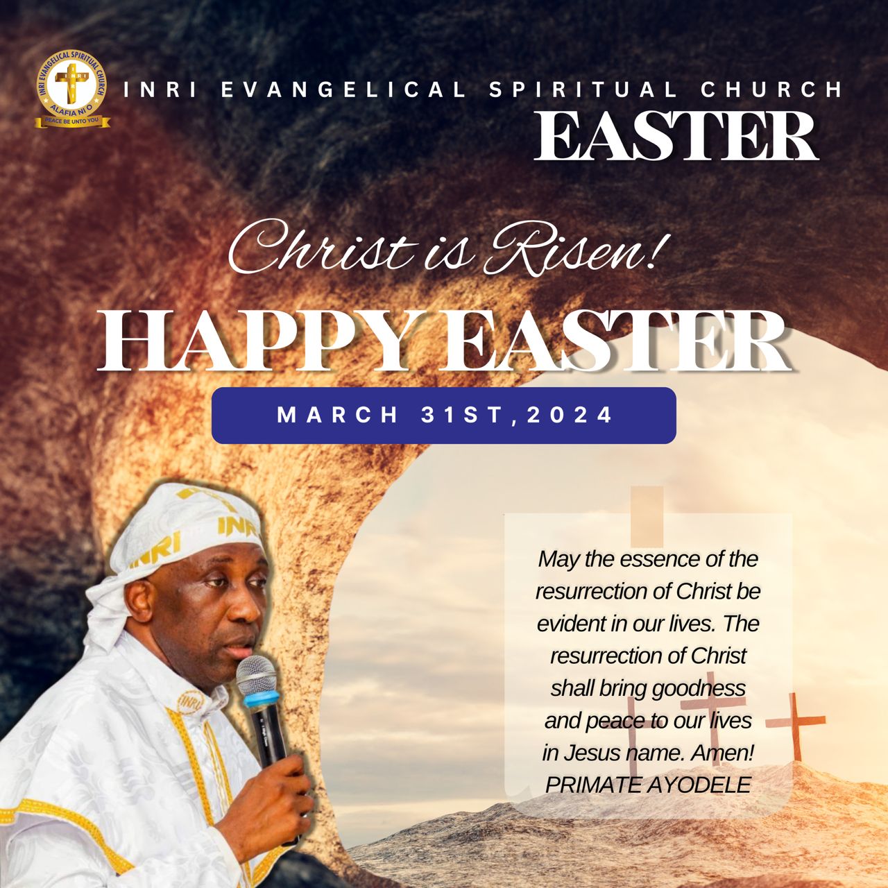 Easter: Primate Ayodele Preaches Charity, Releases Seven-Point Prayer Agenda For Nigerians