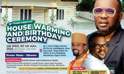 Star Actor, Yomi Fabiyi To Host Grand Housewarming and Birthday Ceremony - Alhaji Arems