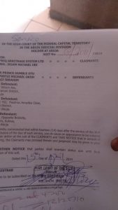 Afriq Arbiritage System, Slams $10 million Lawsuit Against Micheal Okoh, Prince Humble Eteng, Hajj Ibrahim, Engineer Awajioma and Others (Video)