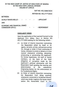 Call EFCC to order, Nigeria is not a lawless country - Yahaya Bello Media Office