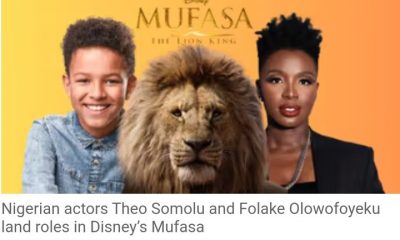 Theo Somolu And Folake Olowofoyeku To Star In Disney’s 'Mufasa'