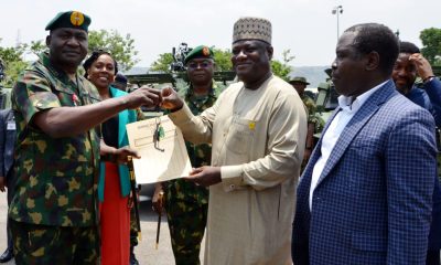 DHQ RECEIVES IMPROVED ARMOUR PERSONEL CARRIERS TO CURB INSECURITY IN NIGERIA.