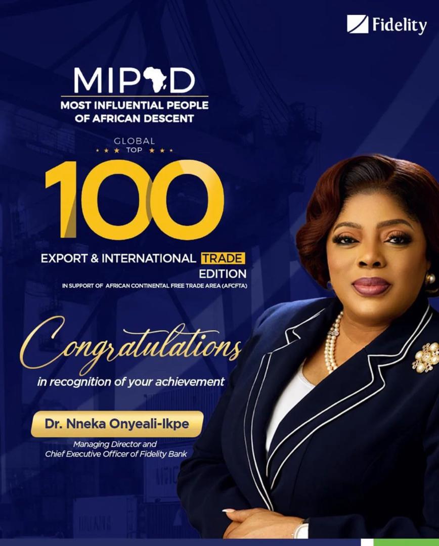 MIPAD Announces Onyeali-Ikpe Among Global Top 100 Trade Champions of African Descent Worldwide