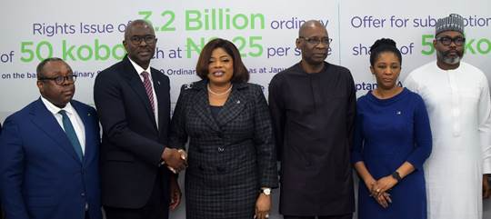 FIDELITY BANK PLC UNDERTAKES A ₦29.6BN RIGHTS ISSUE AND ₦97.5BN PUBLIC OFFER