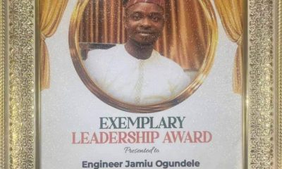 Jamsalod Nigeria Limited Director, Engr. Jamiu Ogundele Honoured With Exemplary Leadership Awards 