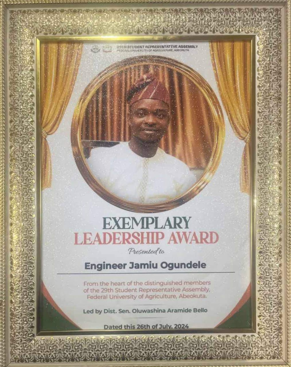 Jamsalod Nigeria Limited Director, Engr. Jamiu Ogundele Honoured With Exemplary Leadership Awards 
