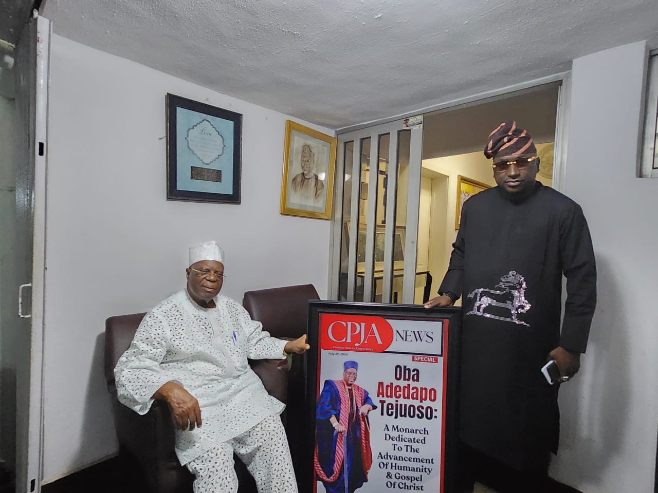Oba Adedapo Tejuoso Endorses CPJA News