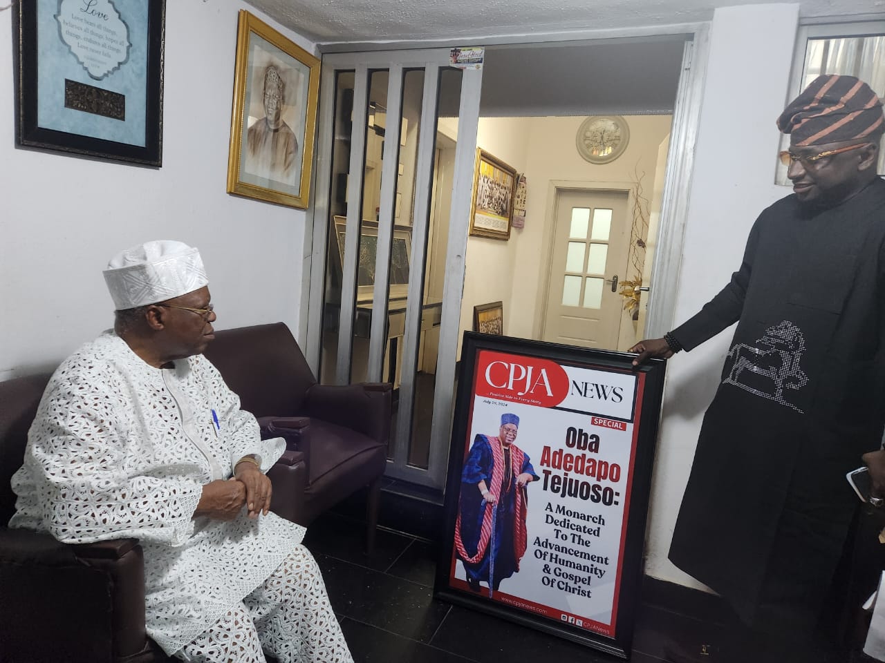 Oba Adedapo Tejuoso Endorses CPJA News