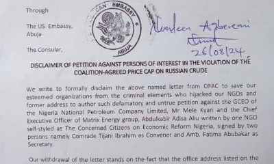 Russian Crude Saga: CSOs denounce petition to US govt, claim impersonation