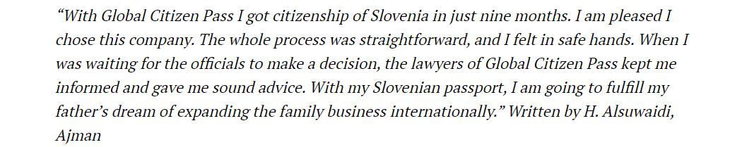 Global Citizen Pass helped me obtain citizenship of Romania