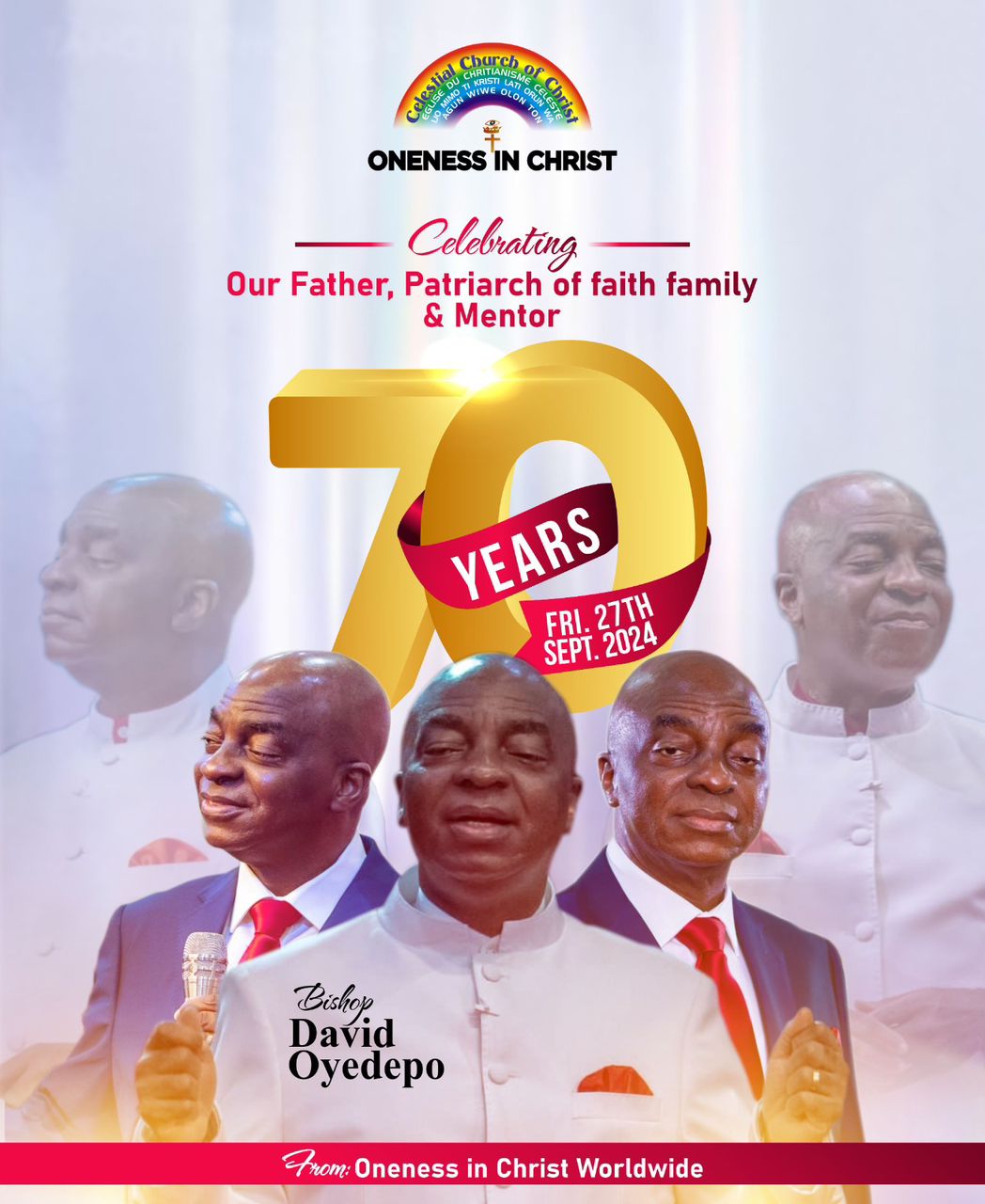 Pro Kingsley Eulogizies Mentor, Bishop Oyedepo @70