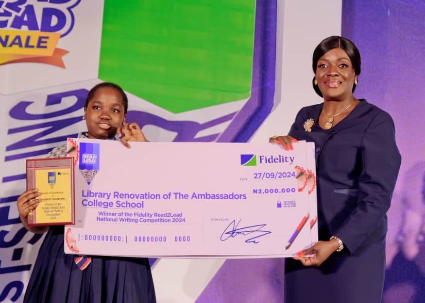 Iremide Ogunyemi wins Fidelity Bank's 'Read2Lead' Writing Competition