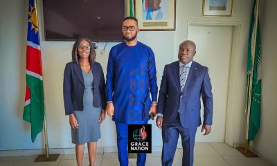 Nigerian Ambassador to Namibia Dr Terhemen Tarzoor Host Global Prophet Dr Chris Okafor in Nairobi.