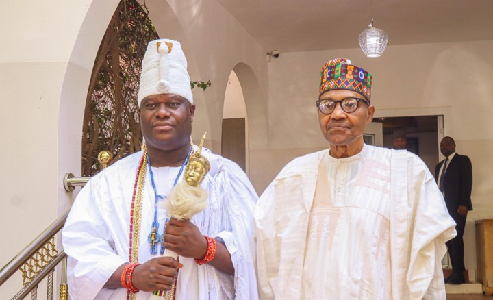 Ooni of Ife Praises Buhari’s Post-Presidency Well-being and Legacy