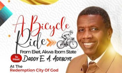 Man To Ride Bicycle From Akwa Ibom To RCCG Redemption City In Lagos For Pastor Adeboye's 83rd Birthday