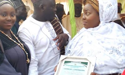 Islamic group turbans Alhaja Shakirat Idris Arowolo as Otun Iya adeen