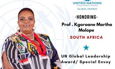 Prof. Kgoroane Martha Molope Honored with UN Global Leadership Award and Special Envoy Title
