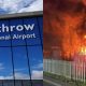 Fire Outbreak Forces Temporary Shutdown of London’s Heathrow Airport