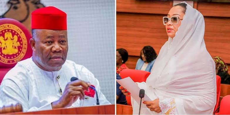 Akpabio, Akpoti-Uduaghan in War of Words Over Senate Crisis, Sexual Harassment Allegation