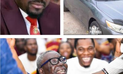 Apostle Suleman Blesses 85 Year-Old Church Member With New Car Valued at N8m