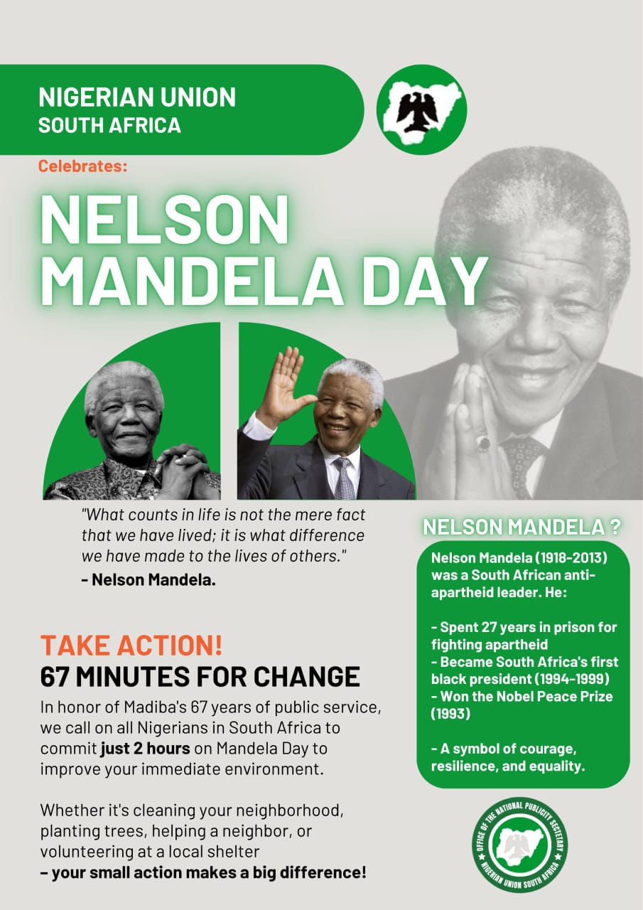 Nelson Mandela: The Immortal Voice of African Unity, Justice and Freedom.
Written and Compiled by George Omagbemi Sylvester | Published by SaharaWeeklyNG.com