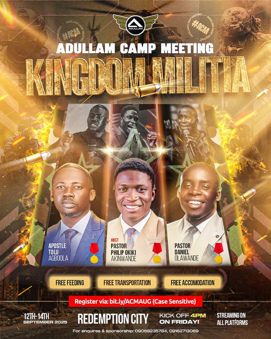Adullam Camp Meeting 2025: “Kingdom Militia” Set to Hold at Redemption City