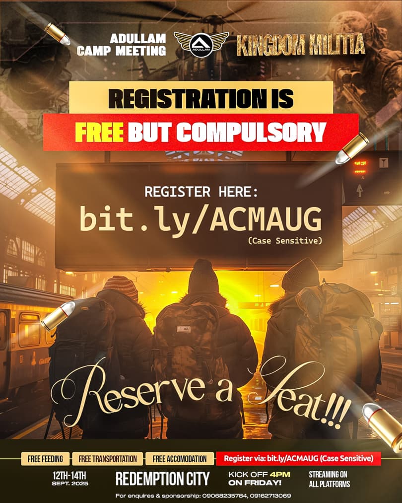 Adullam Camp Meeting 2025: “Kingdom Militia” Set to Hold at Redemption City