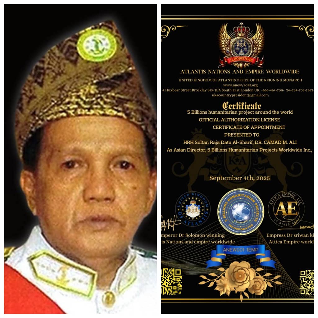 A Brighter Future for Asia”: Lord Chamberlain Welcomes Sultan Raja Datu Al-Sharif as Director General