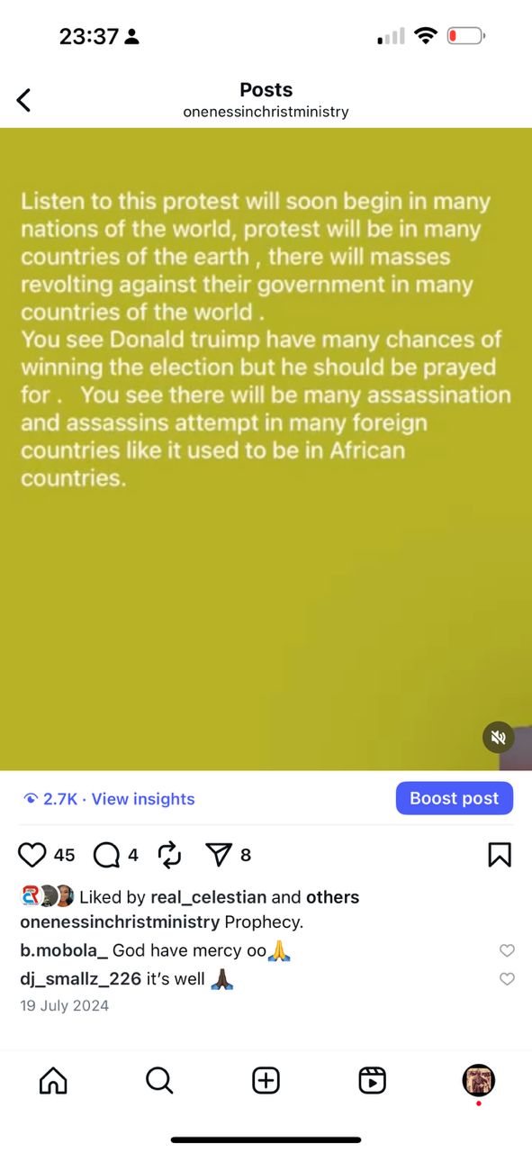 Prophecy Fulfilled: Prophet Kingsley Aitafo’s Warning Echoes in Global Events