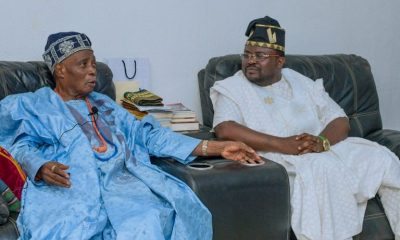 NNPP Chieftain, Ajadi Pays Homage To Olubadan Designate, Ladoja At His Bodija – Ibadan Residence Johnson Akinpelu