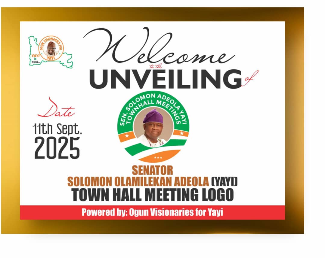 Ogun Visionaries Unveils Sen. Adeola Yayi's Town Hall Meetings Logo