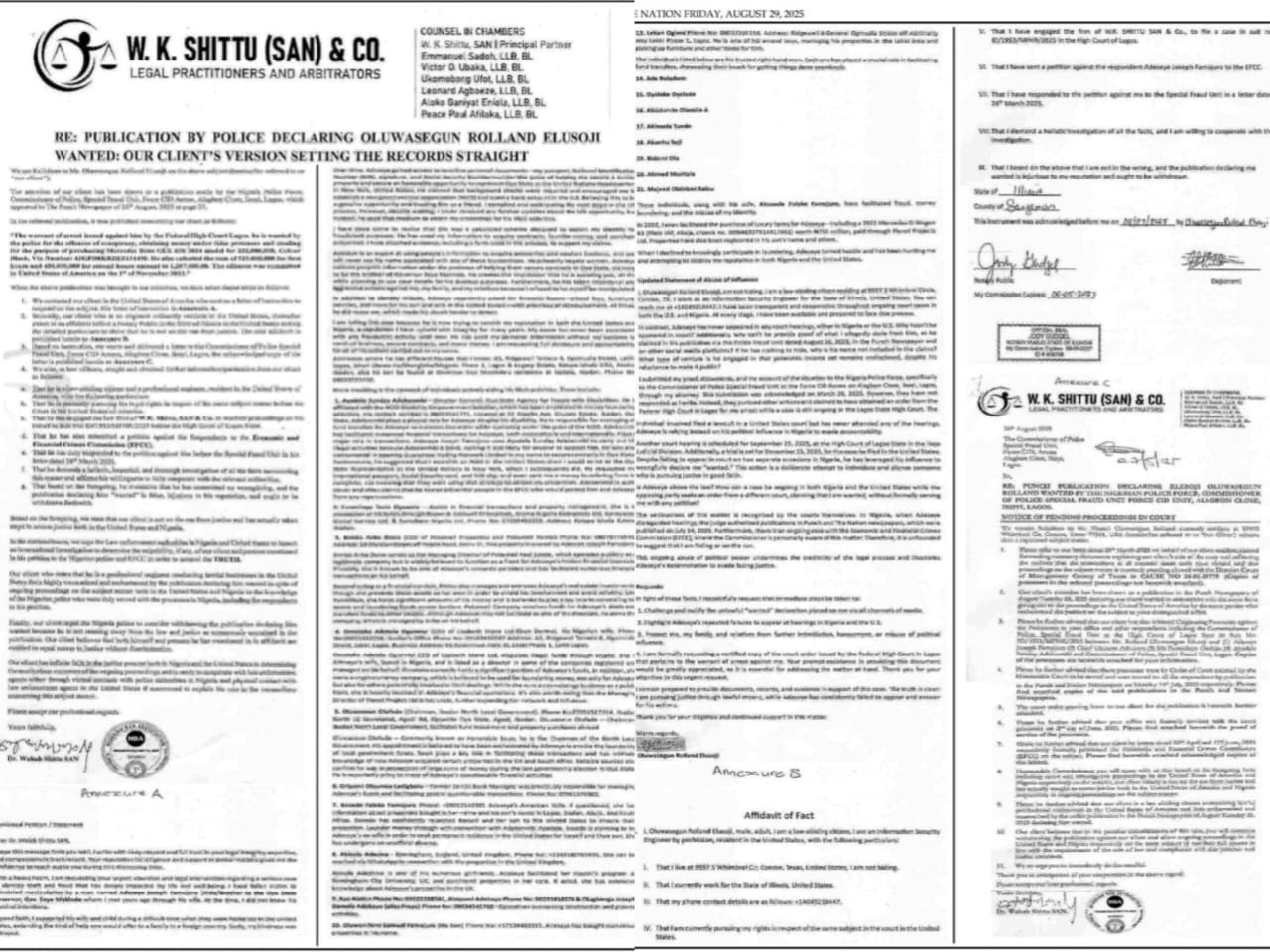 Nigerian Businessman Oluwasegun Elusoji Denies Fraud Allegations, Insists He Is Not a Fugitive