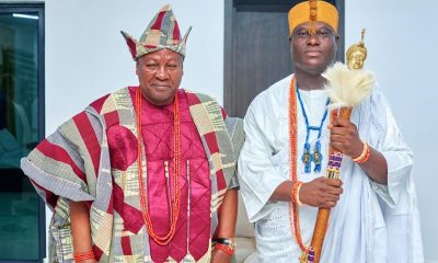 Ooni’s Chieftaincy Will Strengthen Ghana-Nigeria Relations - Ghana’s President Mahama
