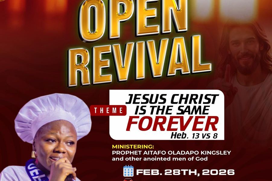 ANOTHER PROPHECY FULFILLMENT BY PROPHET KINGSLEY AITAFO OVER THE EXIT OF DR. KENOLY, ANNOUNCING FEBRUARY’S OPEN PROPHETIC REVIVAL
