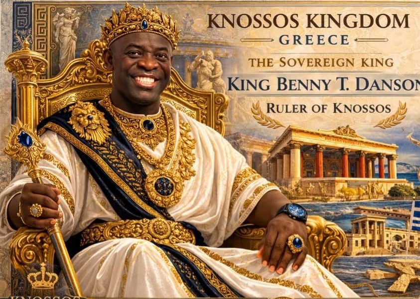 King Of Knossos, His Imperial Royal Eminence Archbishop King Benny Terry Danson Received Allocades from UKA.